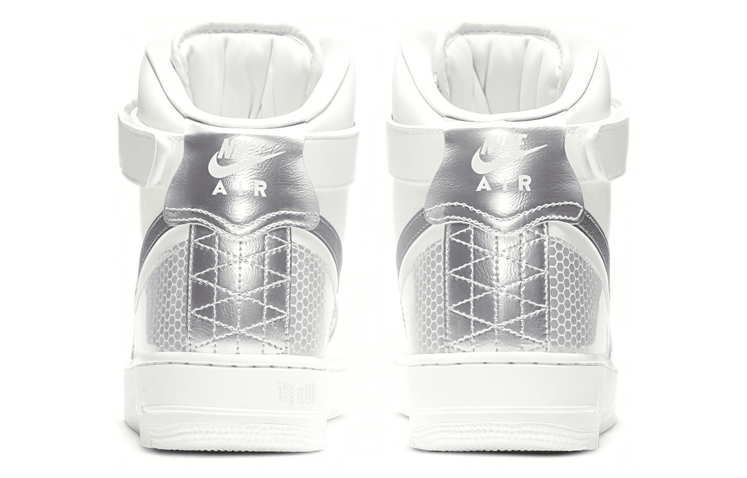 Кроссовки Nike Air Force 1 '07 LV8 3M High Silver White — фото 5