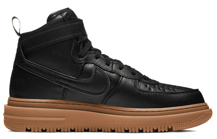 Кроссовки Nike Air Force 1 High Black Brown — фото 2