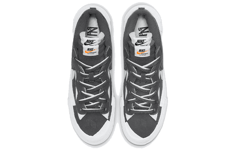 Кроссовки Sacai x Nike Blazer Low "Iron Grey" - изображение 4