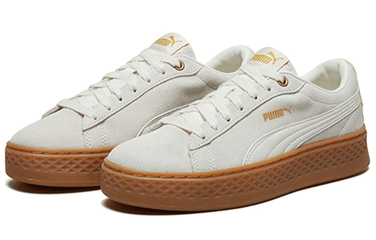 Кроссовки PUMA Smash Platform Frill White Brown - изображение 3