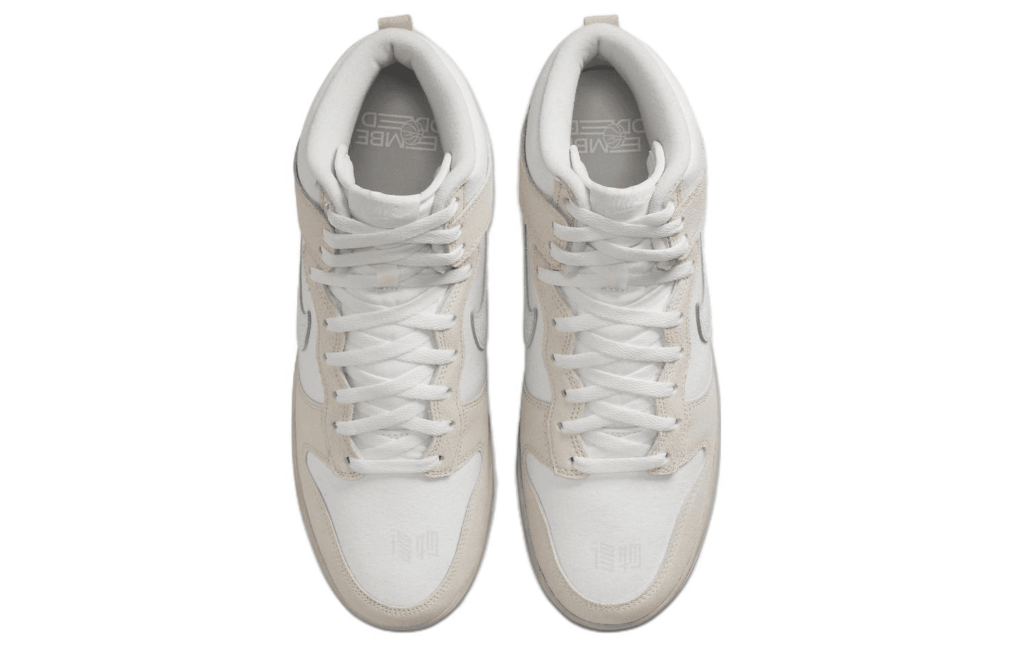 Кроссовки Nike Dunk EMB High White — фото 4