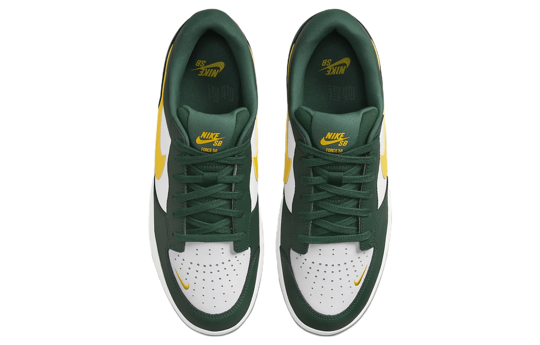 Кроссовки Nike SB Force 58 Prm White Green - изображение 4