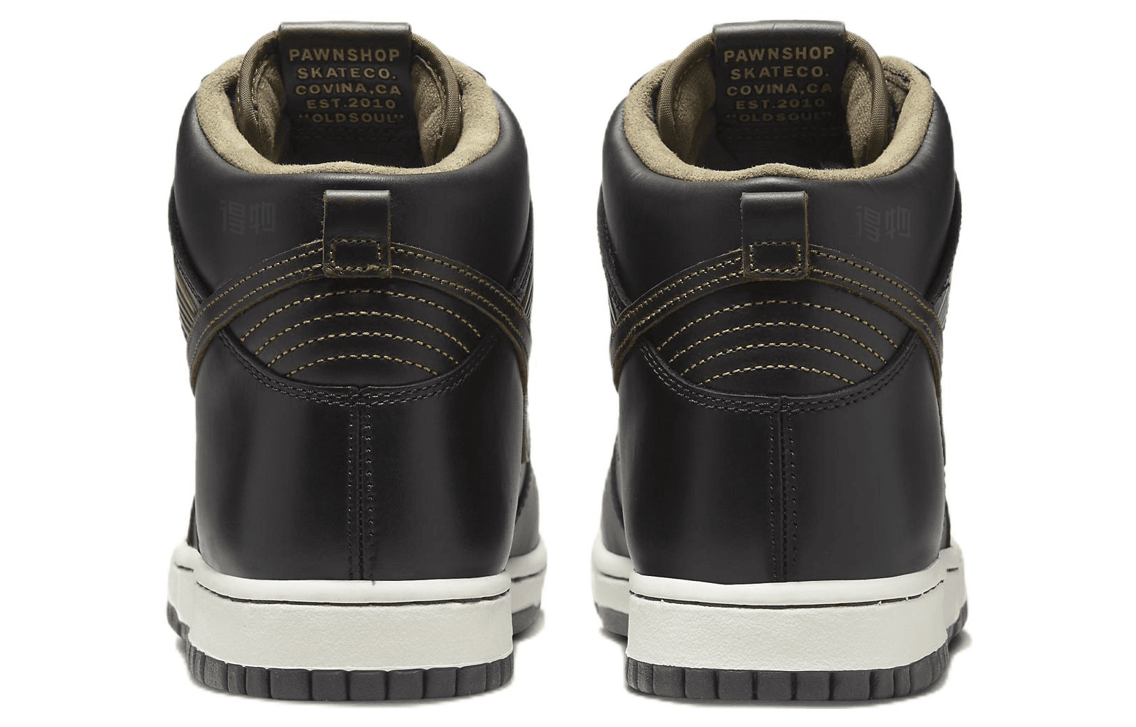Кроссовки Pawnshop x Nike Dunk SB High Black Gold — фото 5