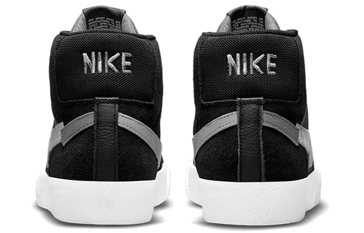 Кроссовки Nike Blazer Mid Black Grey - изображение 5