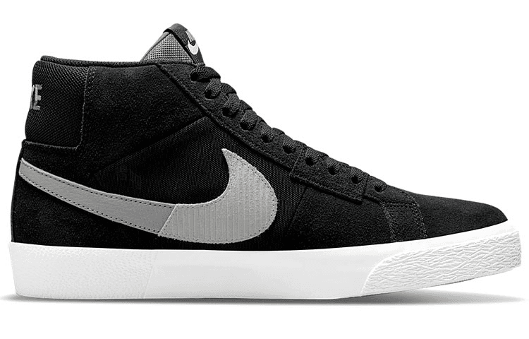 Кроссовки Nike Blazer Mid Black Grey - изображение 2