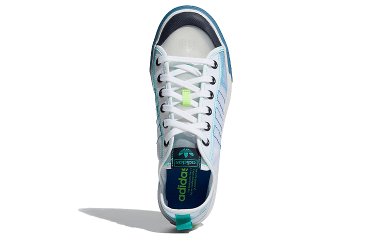 Кроссовки adidas Nizza RF White Blue Green - изображение 5