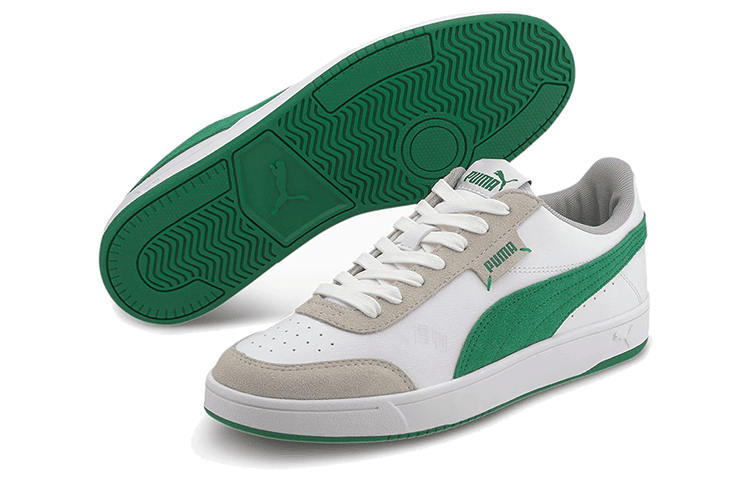 Кроссовки PUMA Court Legend Lo White Green Brown - изображение 5