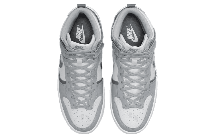 Кроссовки Nike Dunk Up High Grey White — фото 4