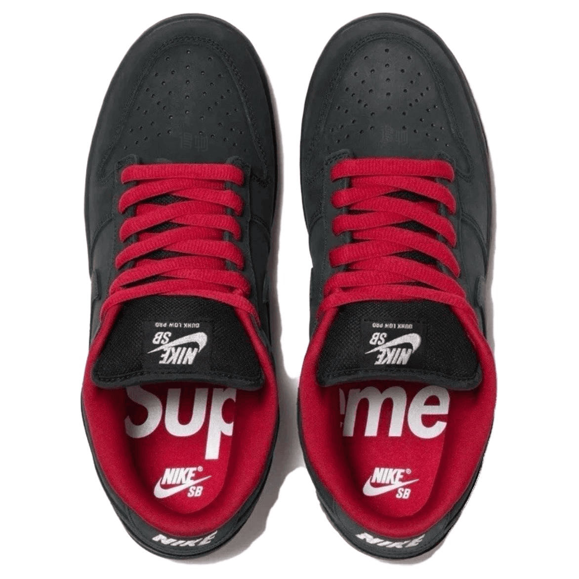Кроссовки Supreme x Nike Dunk SB Low Pro OG QS Black - изображение 4