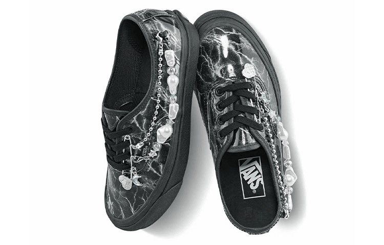 Кроссовки Vans Style 44 Black - изображение 4