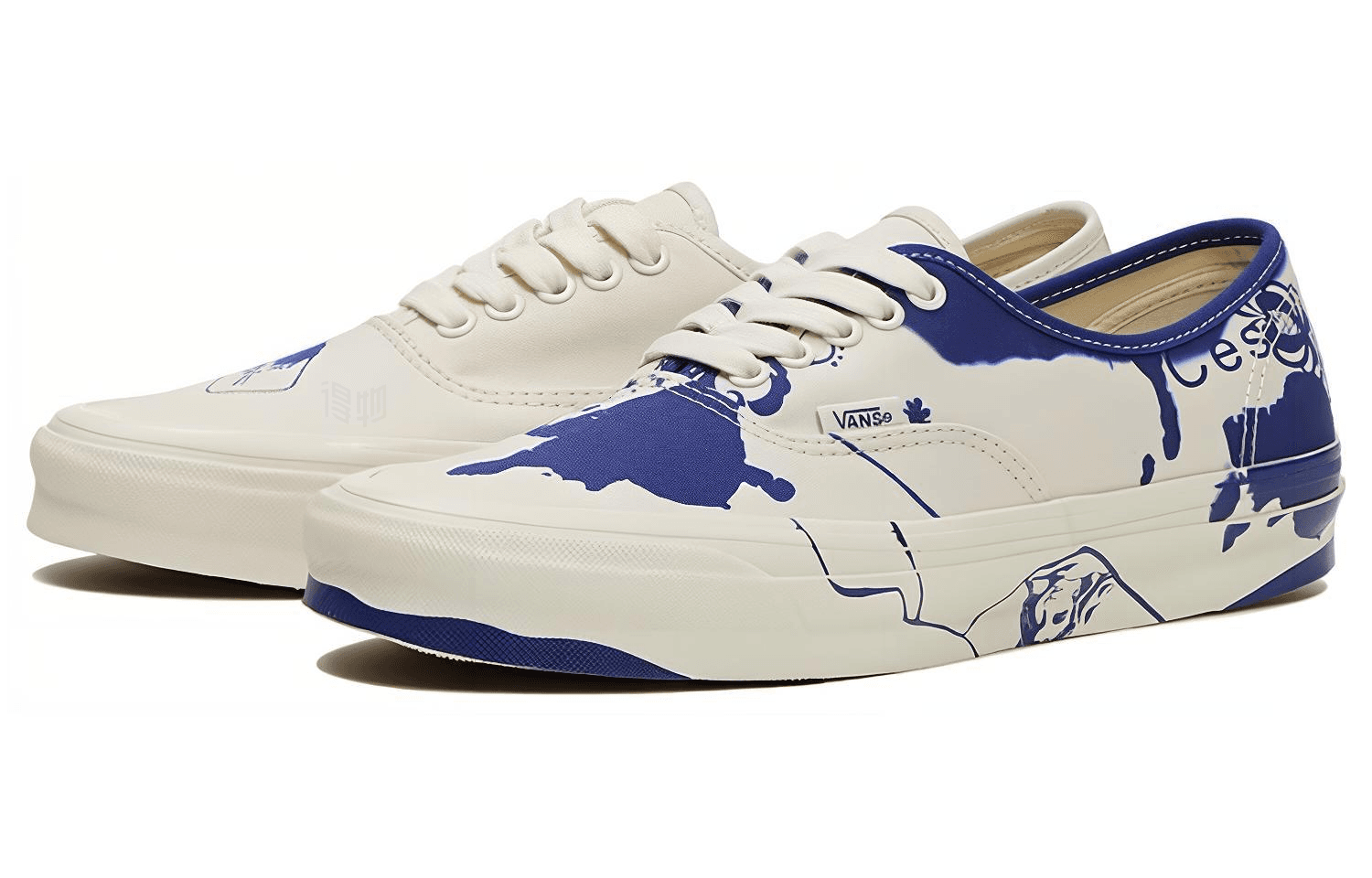 Кроссовки Vans OG Authentic LX White Blue - изображение 3