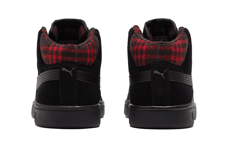 Кроссовки PUMA Smash V2 Mid Black - изображение 4