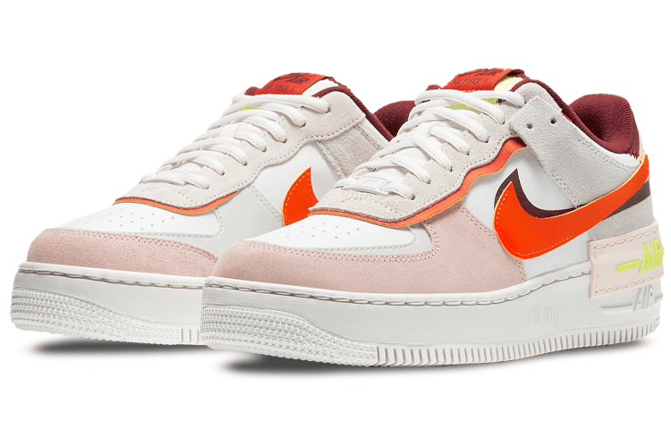 Кроссовки Nike Air Force 1 Low Shadow White Orange Pink - изображение 3