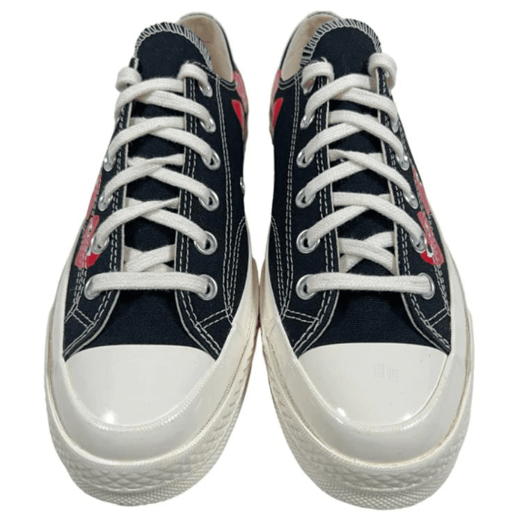Кроссовки CDG Play x Converse Low Black White Red - изображение 4