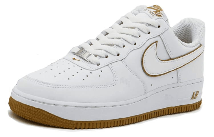 Кроссовки Nike Air Force 1 Low White Brown — фото 2