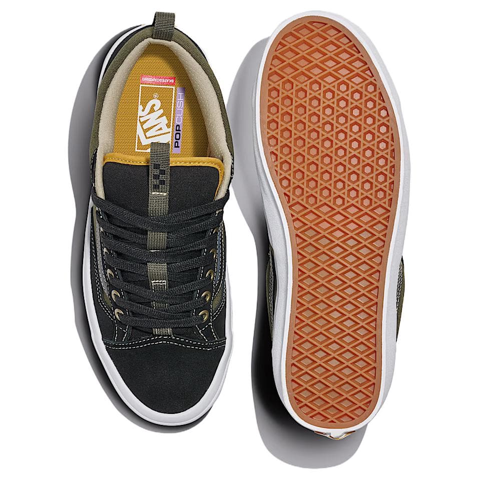 Кроссовки Vans Old Skool 36 Low Топ Скейтборд Кроссовки Мужские Темно-Зеленые - изображение 4
