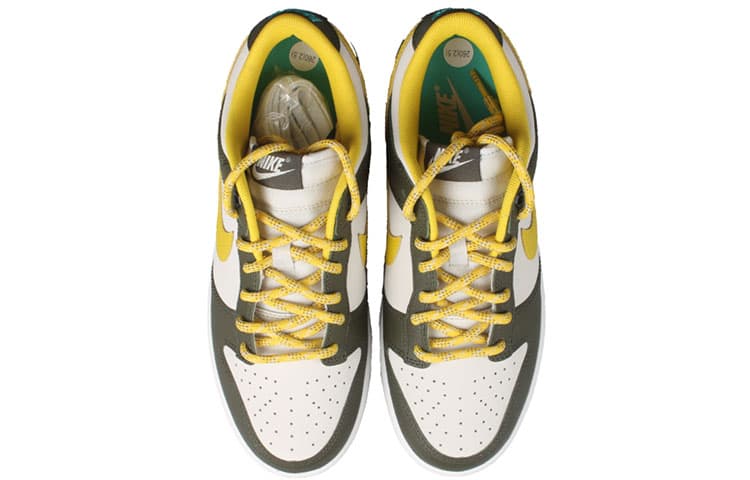 Кроссовки Nike Dunk Low Retro PRM White Yellow — фото 4