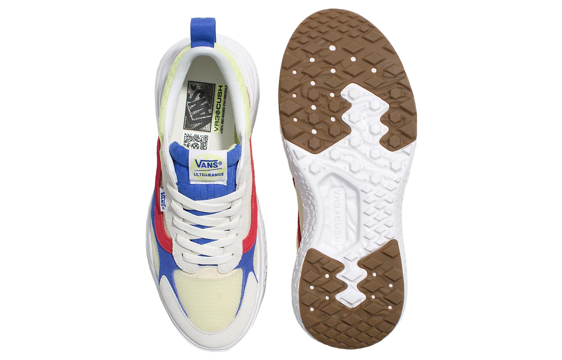 Кроссовки Vans MTE ULTRARANGE NEO VR3 Низкие Кроссовки для скейтбординга Унисекс Бежевый Синий Красный - изображение 5