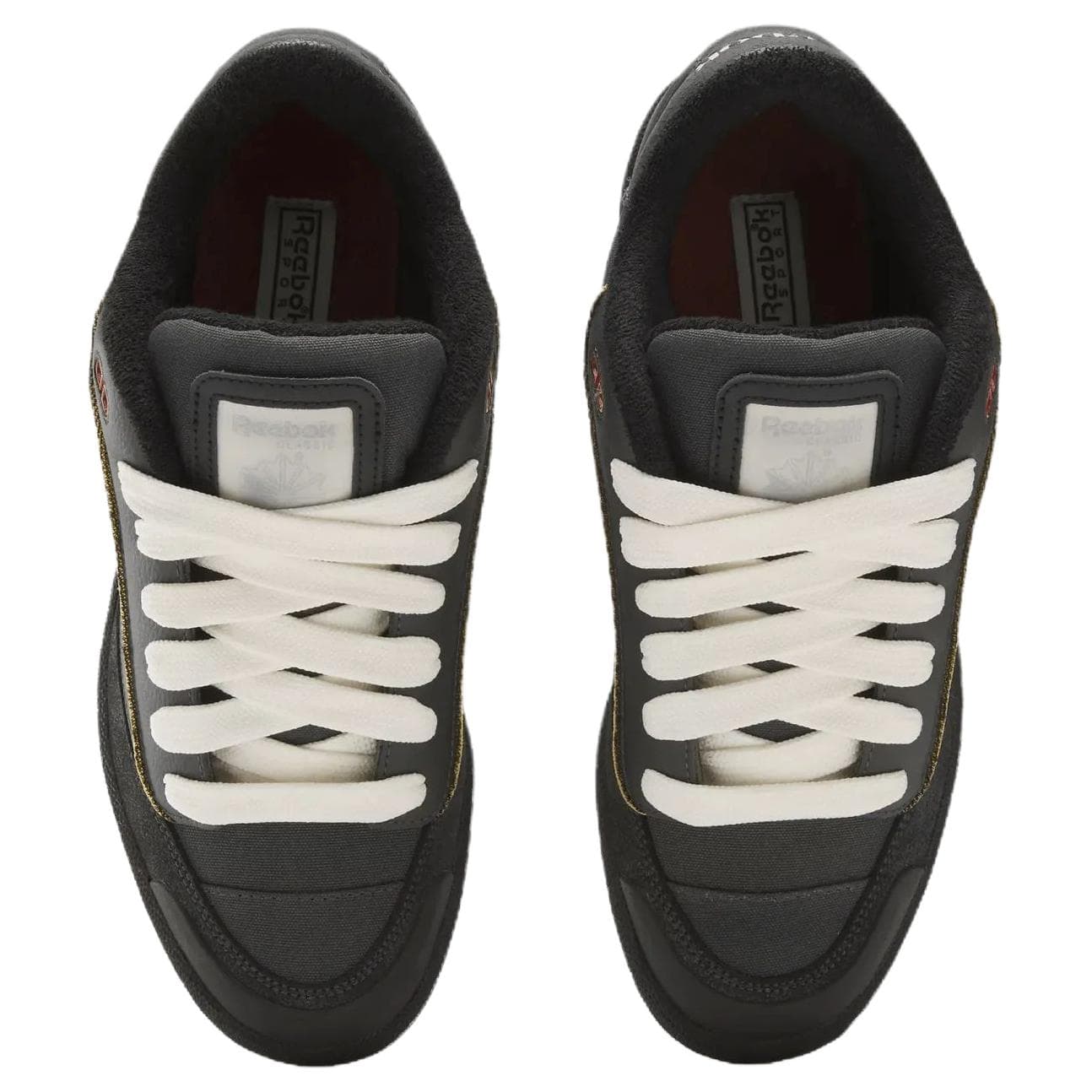 Кроссовки Reebok Club C Устойчивая к истиранию Низкая Скейтборд Обувь Унисекс Черная - изображение 3