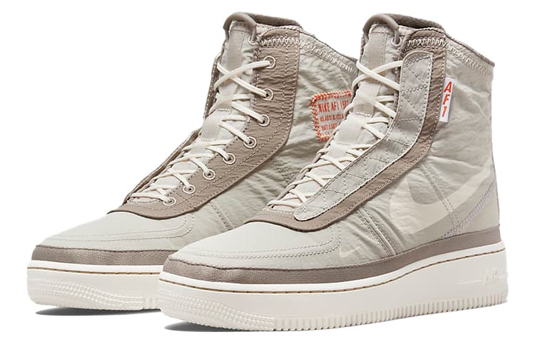 Кроссовки Nike Air Force 1 Shell High Top Beige Brown — фото 3
