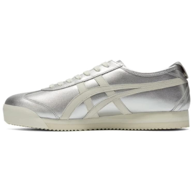 Кроссовки Onitsuka Tiger MEXICO 66 Противоскользящая Низкая Обувь для Скейтбординга Унисекс Серебряная - изображение 1