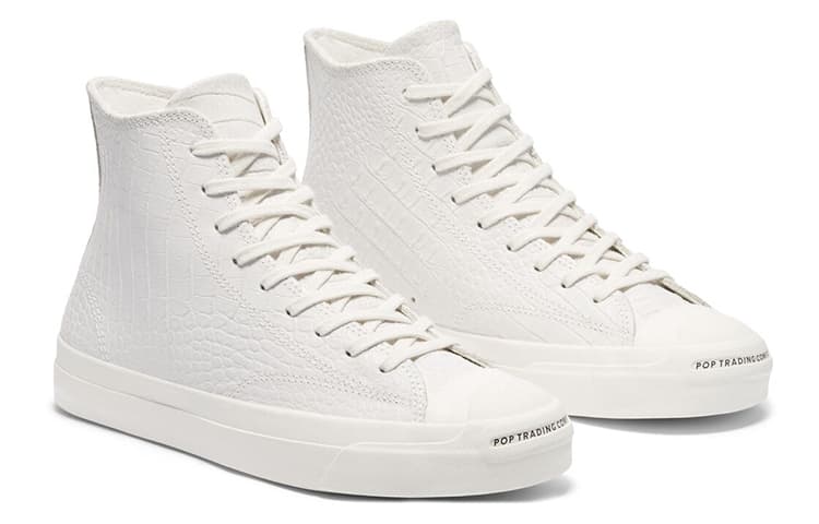 Кроссовки Pop Trading Company x Converse Jack Purcell High White - изображение 3