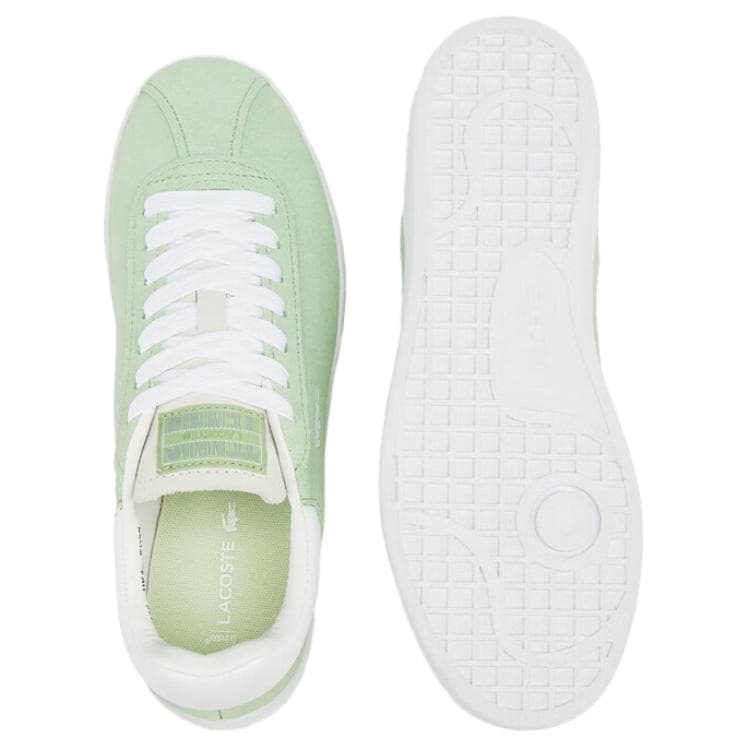 Кроссовки LACOSTE Коровья кожа Низкие Кроссовки для скейтбординга Женские Зеленые Белые - изображение 5