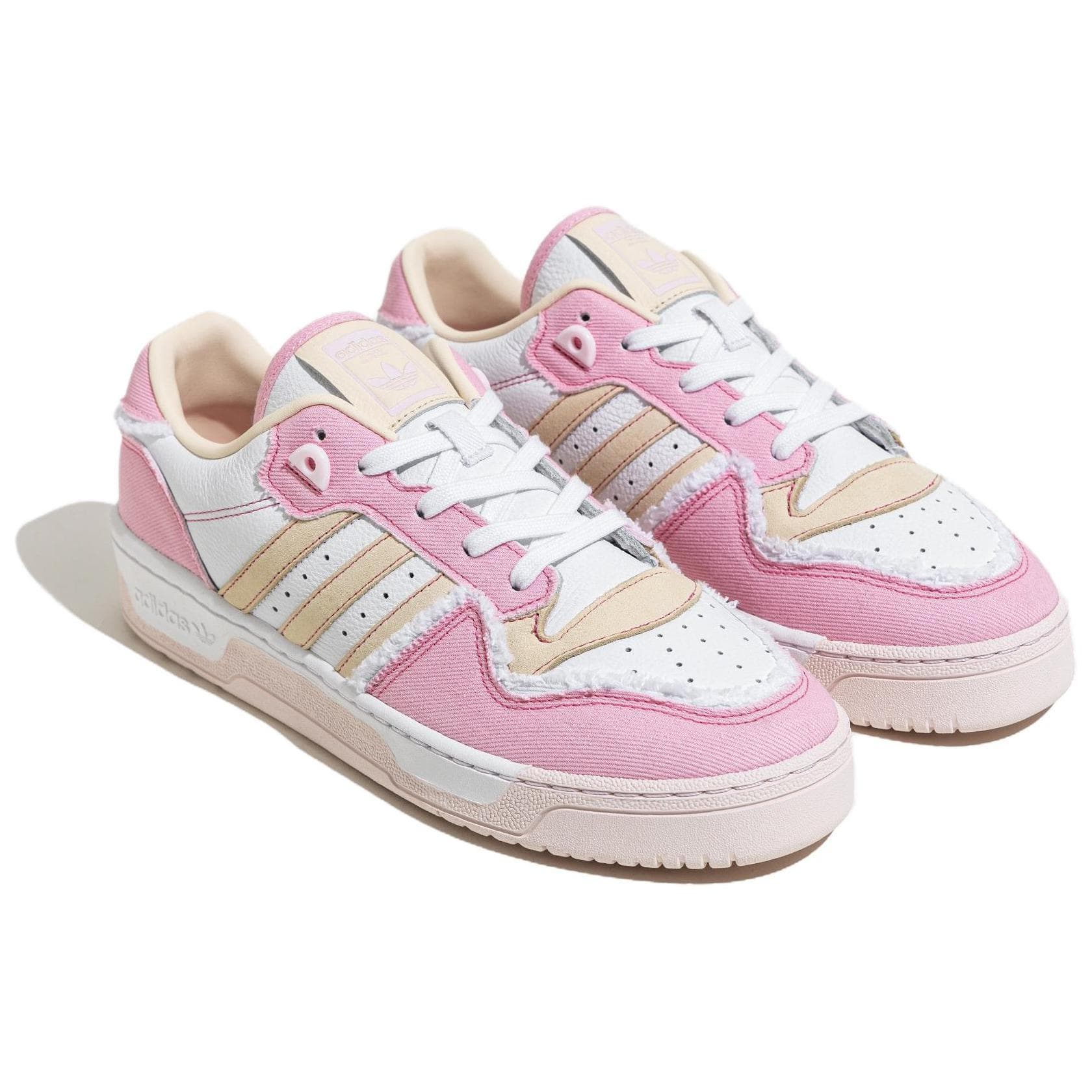 Кроссовки adidas Rivalry Low Pink Yellow White - изображение 3