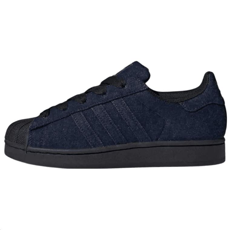 Кроссовки Adidas Originals Superstar 2 Устойчивая к истиранию низкая обувь для скейтбординга Женская Синяя Черная - изображение 1