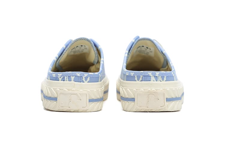 Кроссовки MLB Playball Mule Monogram Blue - изображение 4