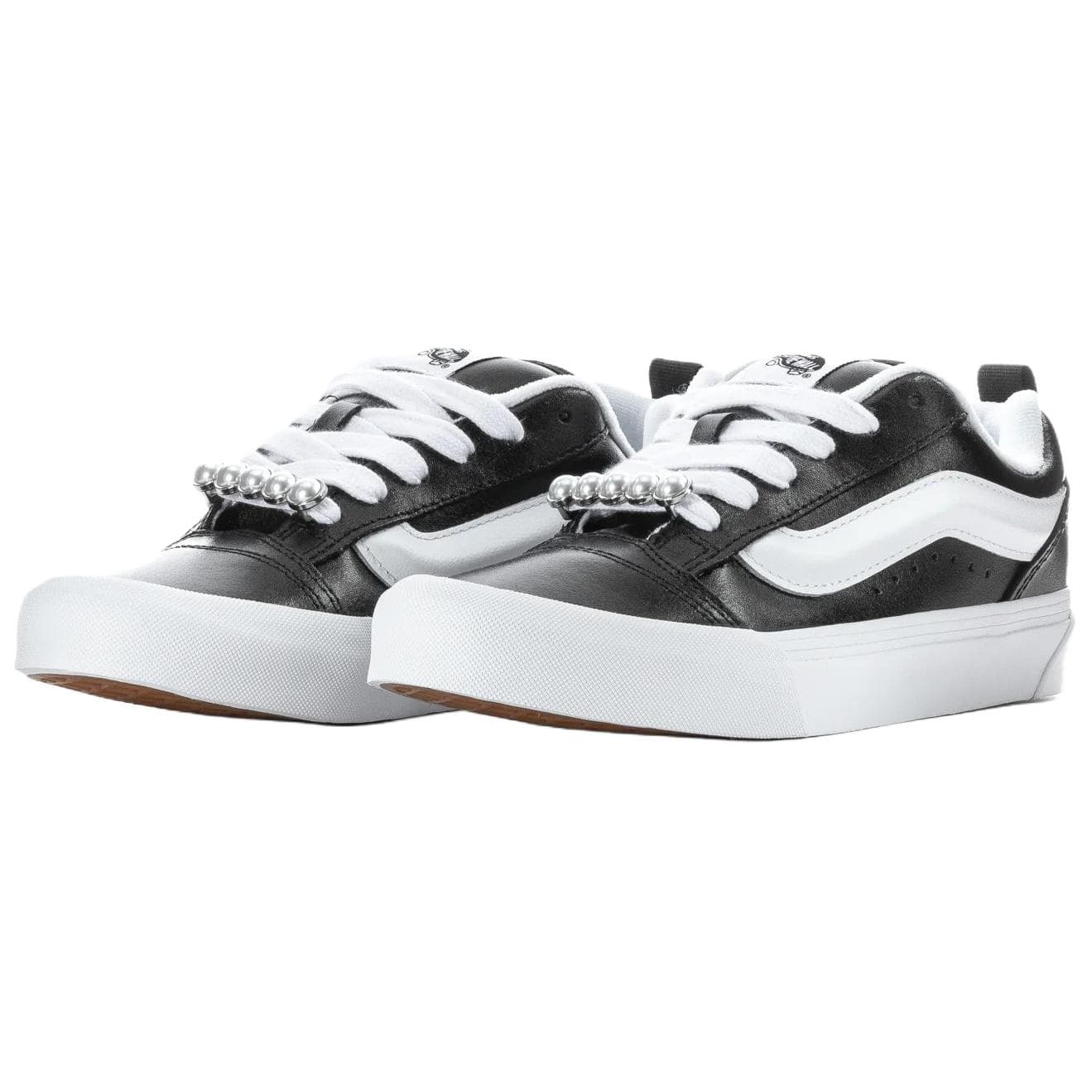 Кроссовки Vans Knu Skool Low Топ Скейтборд Обувь Женская Черная - изображение 3