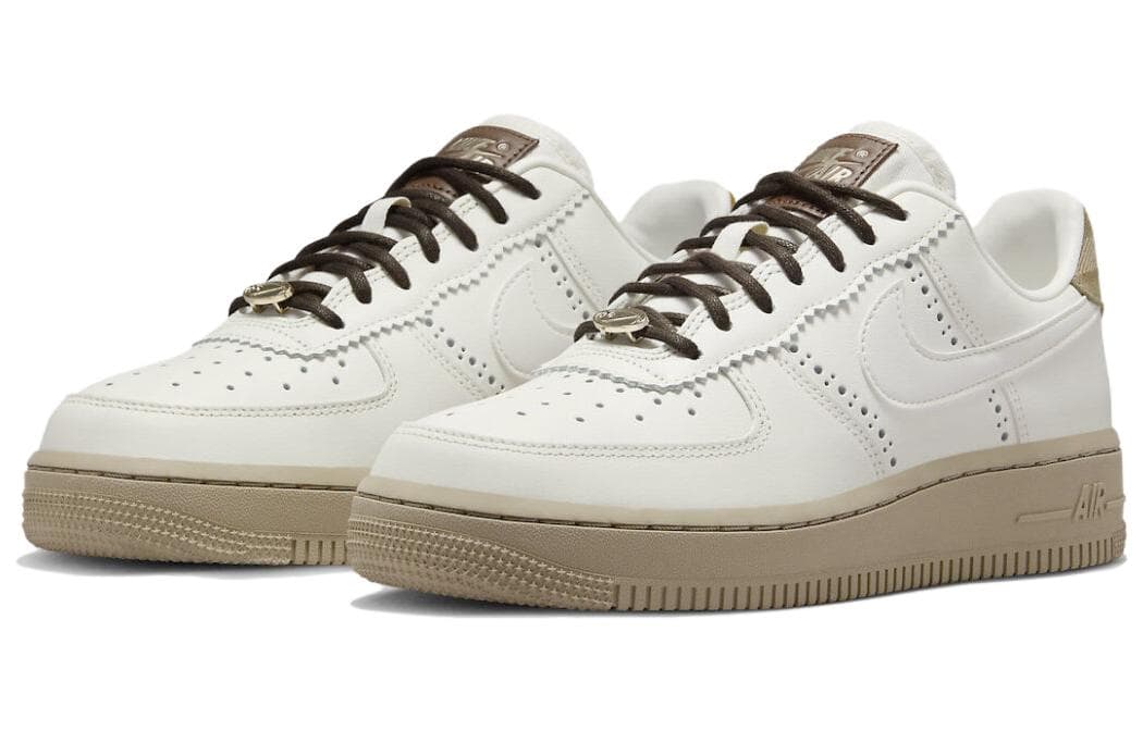 Кроссовки Nike Air Force 1 Low White Light Brown — фото 3