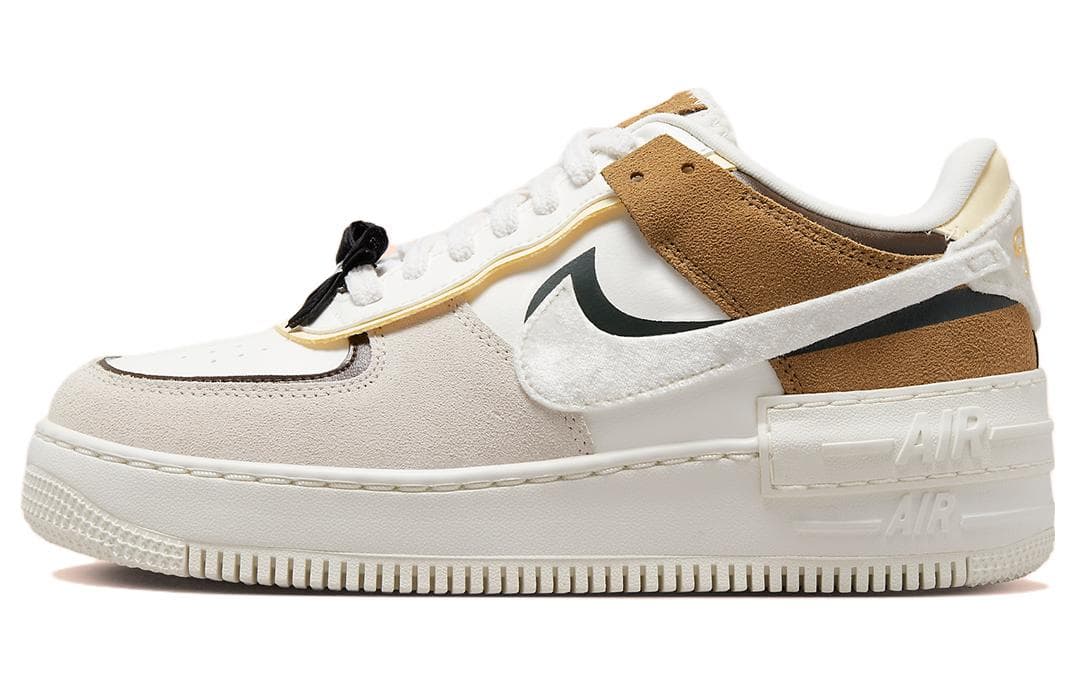 Кроссовки Nike Air Force 1 Low Shadow White Grey Brown