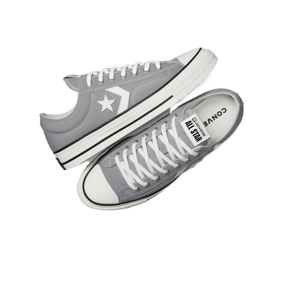Кроссовки Converse Star Player 76 Устойчивая к истиранию Низкая Обувь для Скейтбординга Унисекс Серого цвета - изображение 4