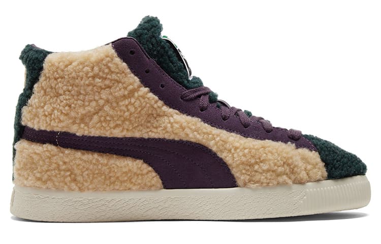 Кроссовки PUMA Basket Mid Brown Green - изображение 2