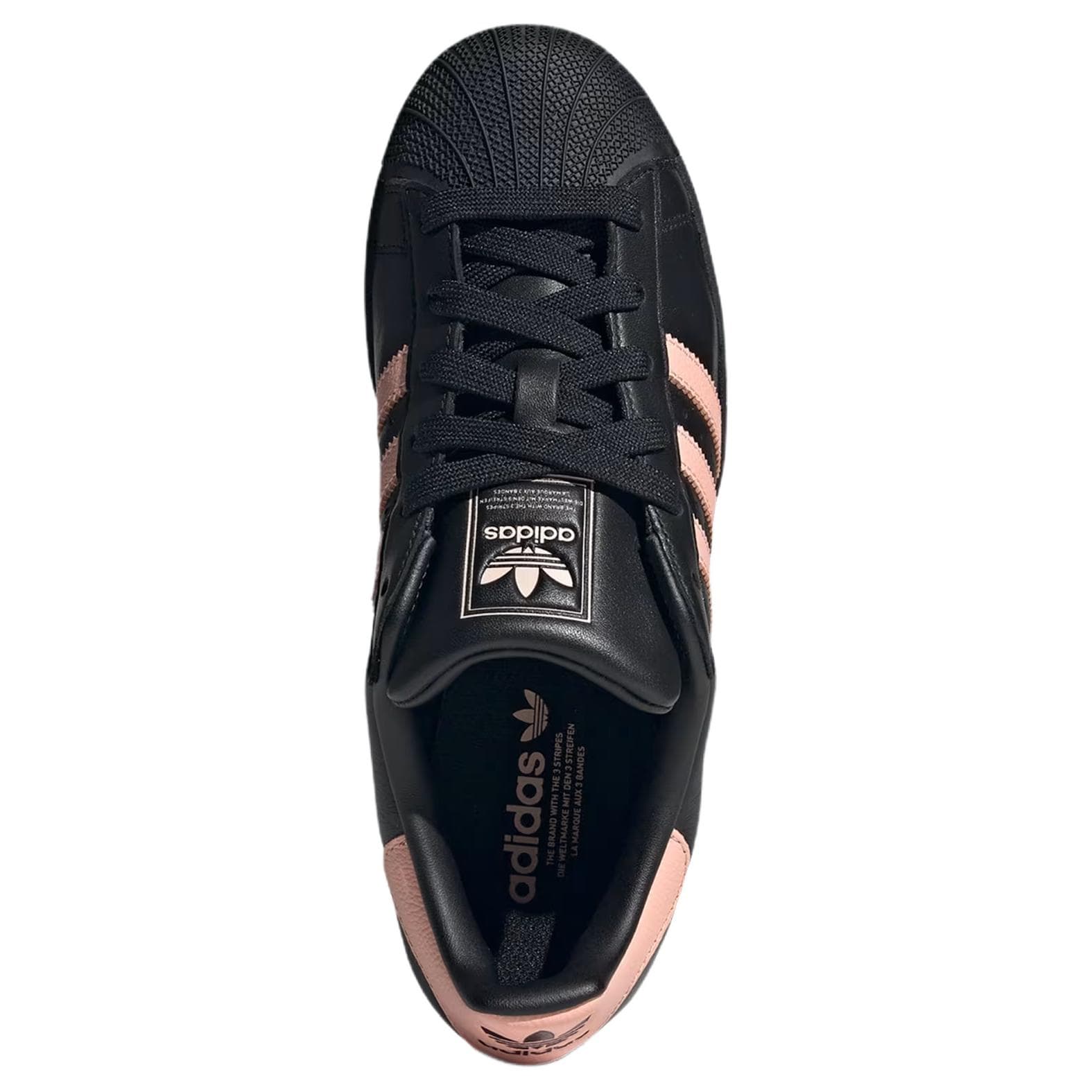 Кроссовки Adidas Originals Superstar Кожаные Скейтборд Кроссовки Женские Черные - изображение 4