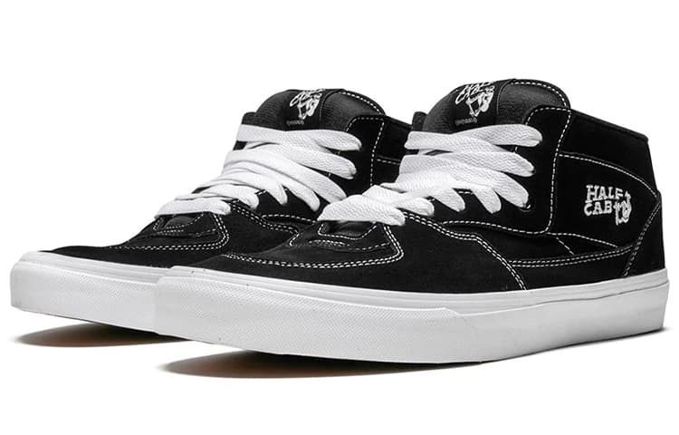 Кроссовки Vans Classic Mid Black White - изображение 2