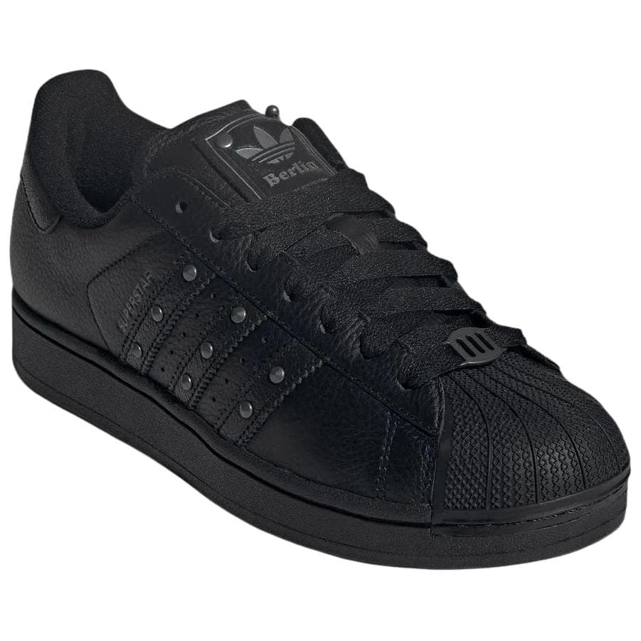 Кроссовки Adidas Originals Superstar кожаные низкие кроссовки для скейтбординга унисекс черные - изображение 2