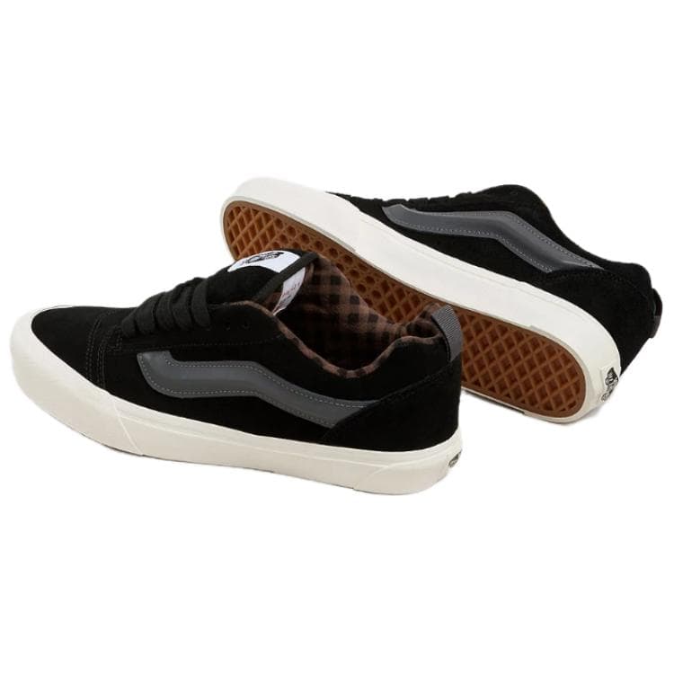 Кроссовки Vans Knu Skool Устойчивая к истиранию Низкая Скейтборд Обувь Женская Черная - изображение 4