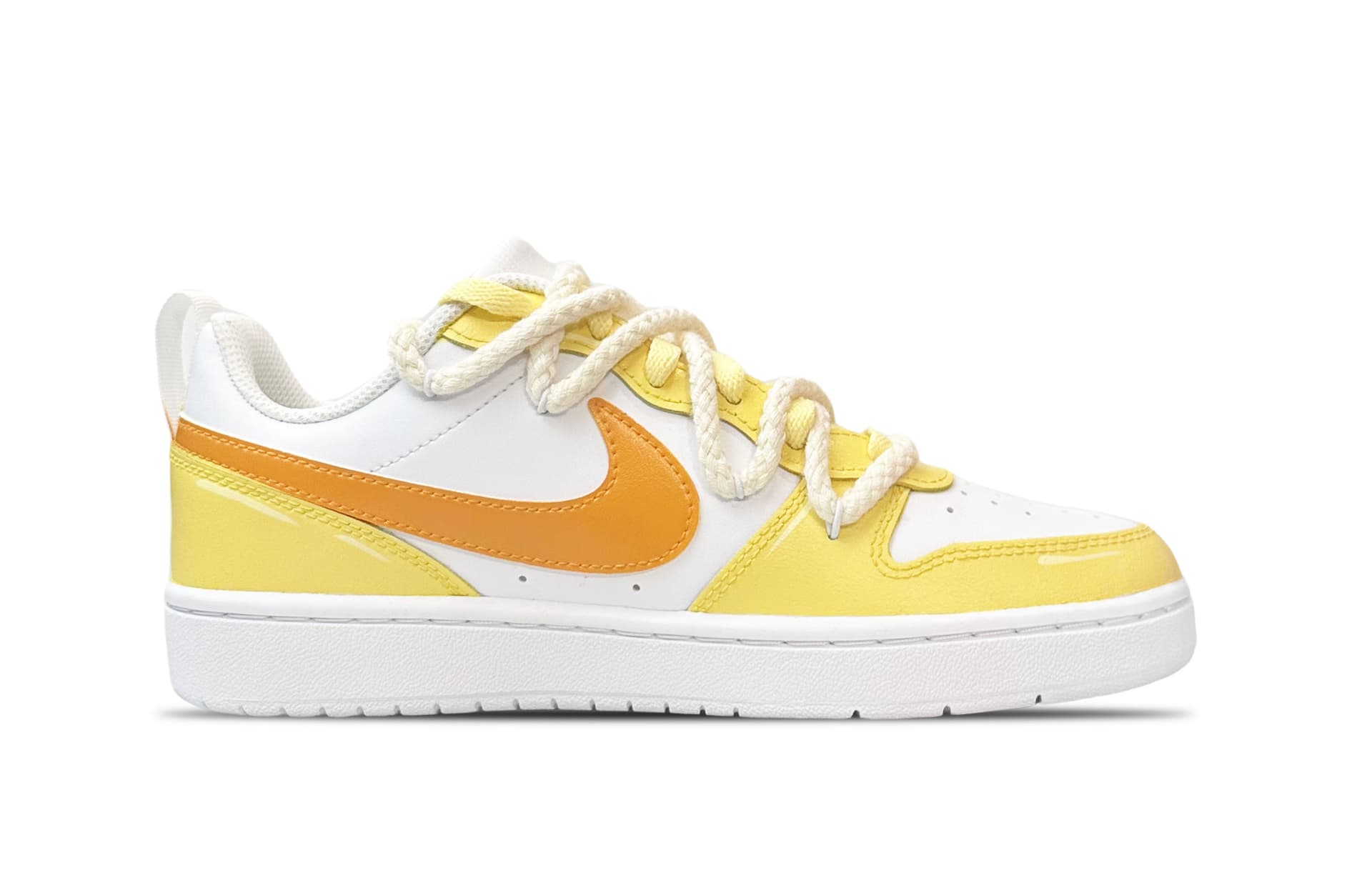 Кроссовки Nike Court Borough Low GS Yellow - изображение 2