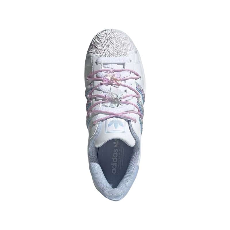 Кроссовки Adidas Originals Superstar 2 Устойчивые к истиранию низкие кроссовки для скейтбординга Женские Белые - изображение 3