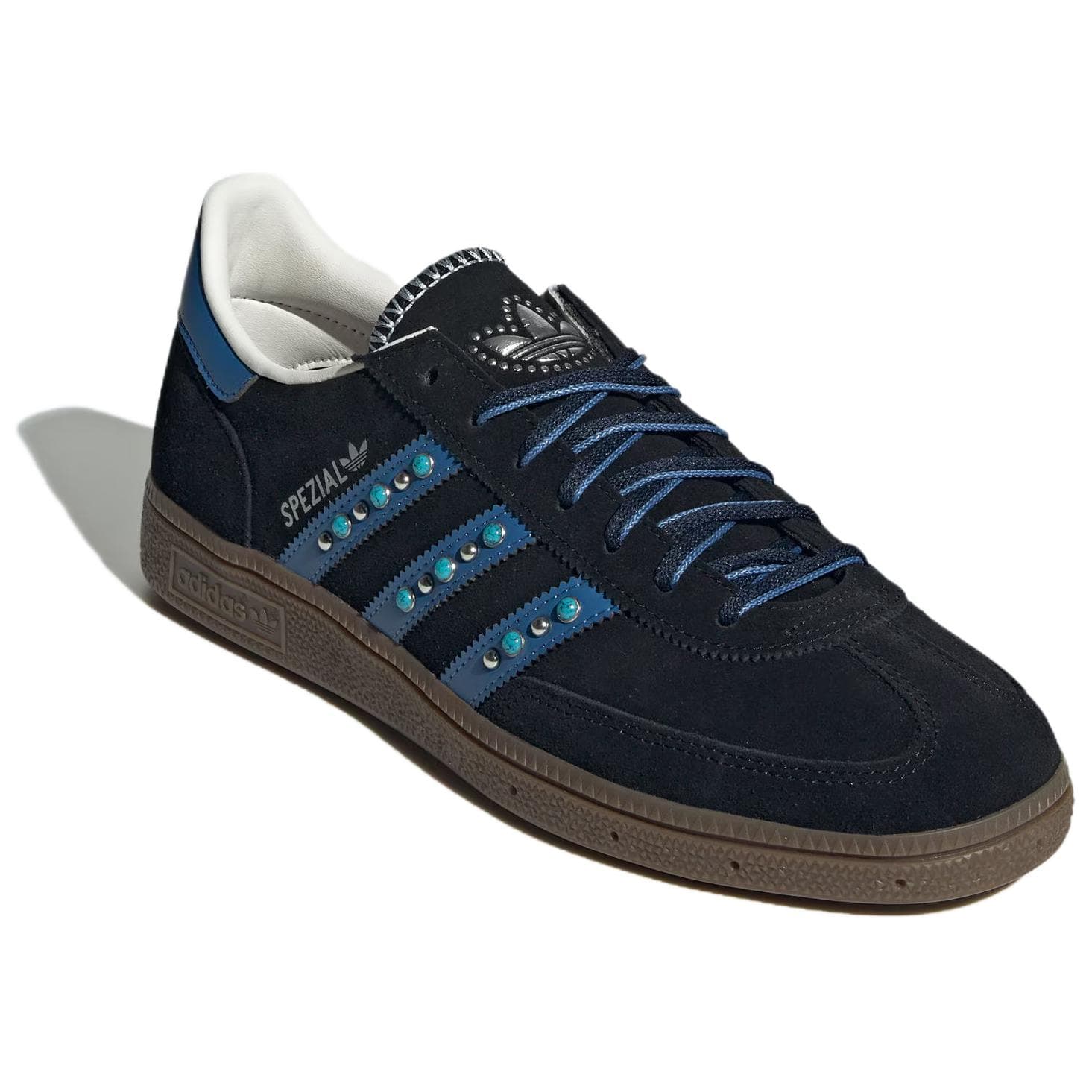 Кроссовки Adidas Originals HANDBALL SPEZIAL Низкие Скейтборд Обувь Унисекс Черные - изображение 4
