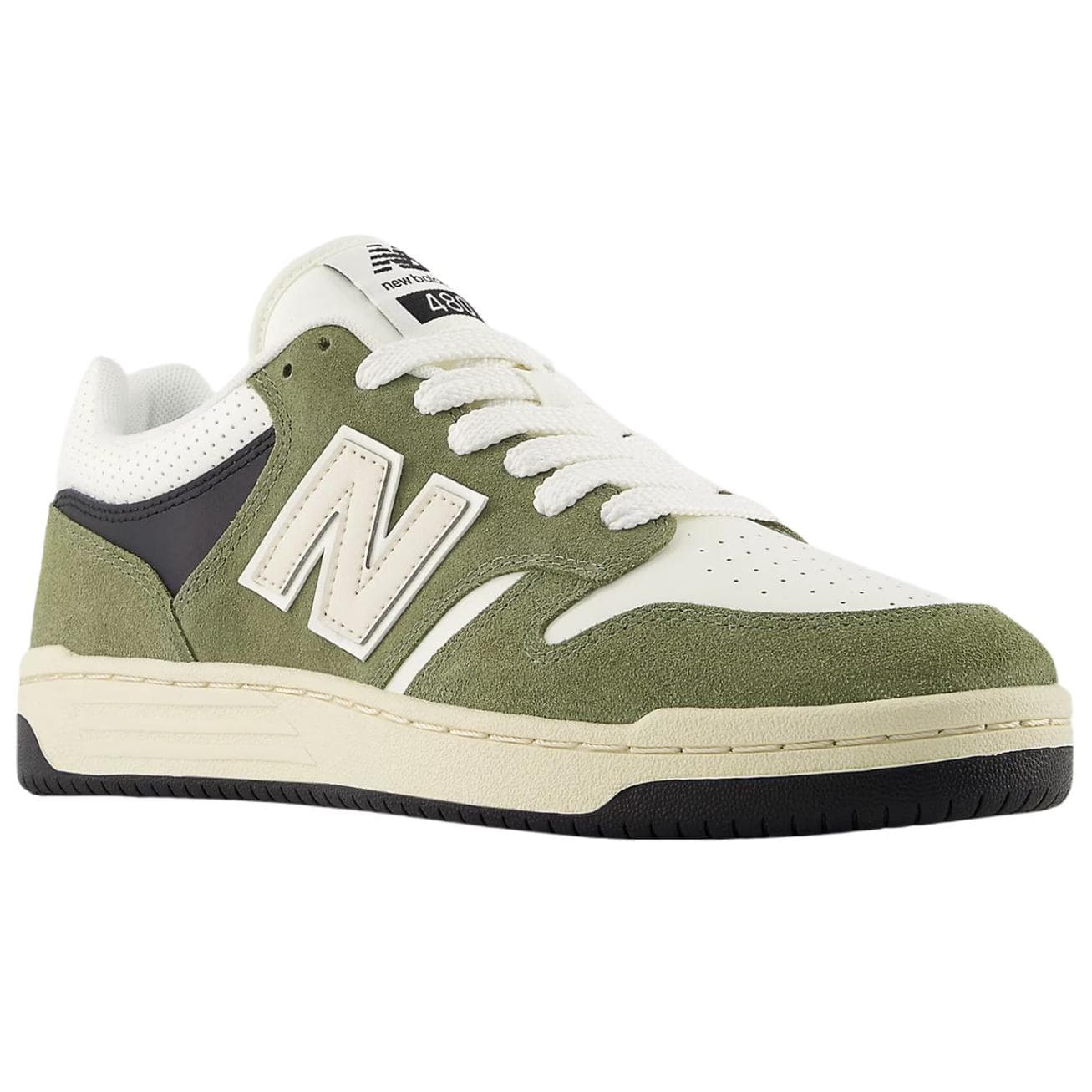 Кроссовки New Balance 480 White Green - изображение 3