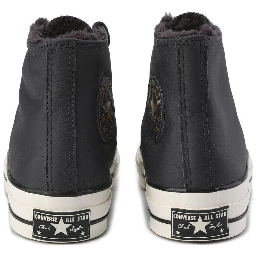 Кроссовки Converse 1970s Коровья кожа Высокие кроссовки для скейтбординга Унисекс Черные - изображение 4