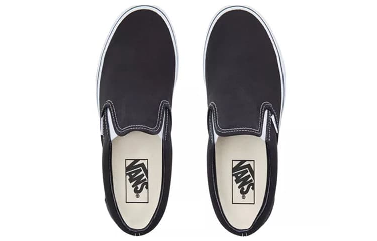 Кроссовки Vans Slip-On Classics Black White - изображение 4