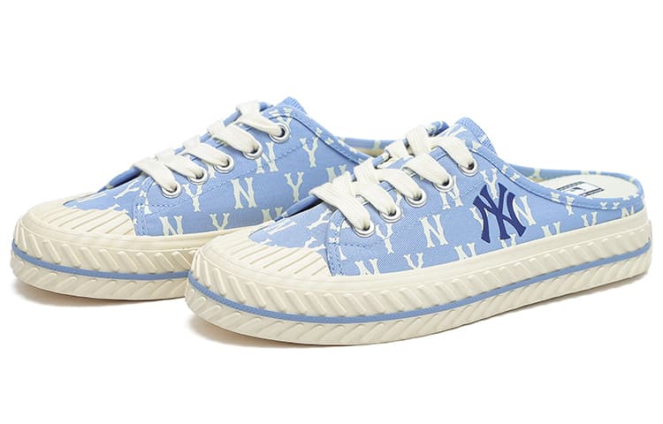 Кроссовки MLB Playball Mule Monogram Blue - изображение 3