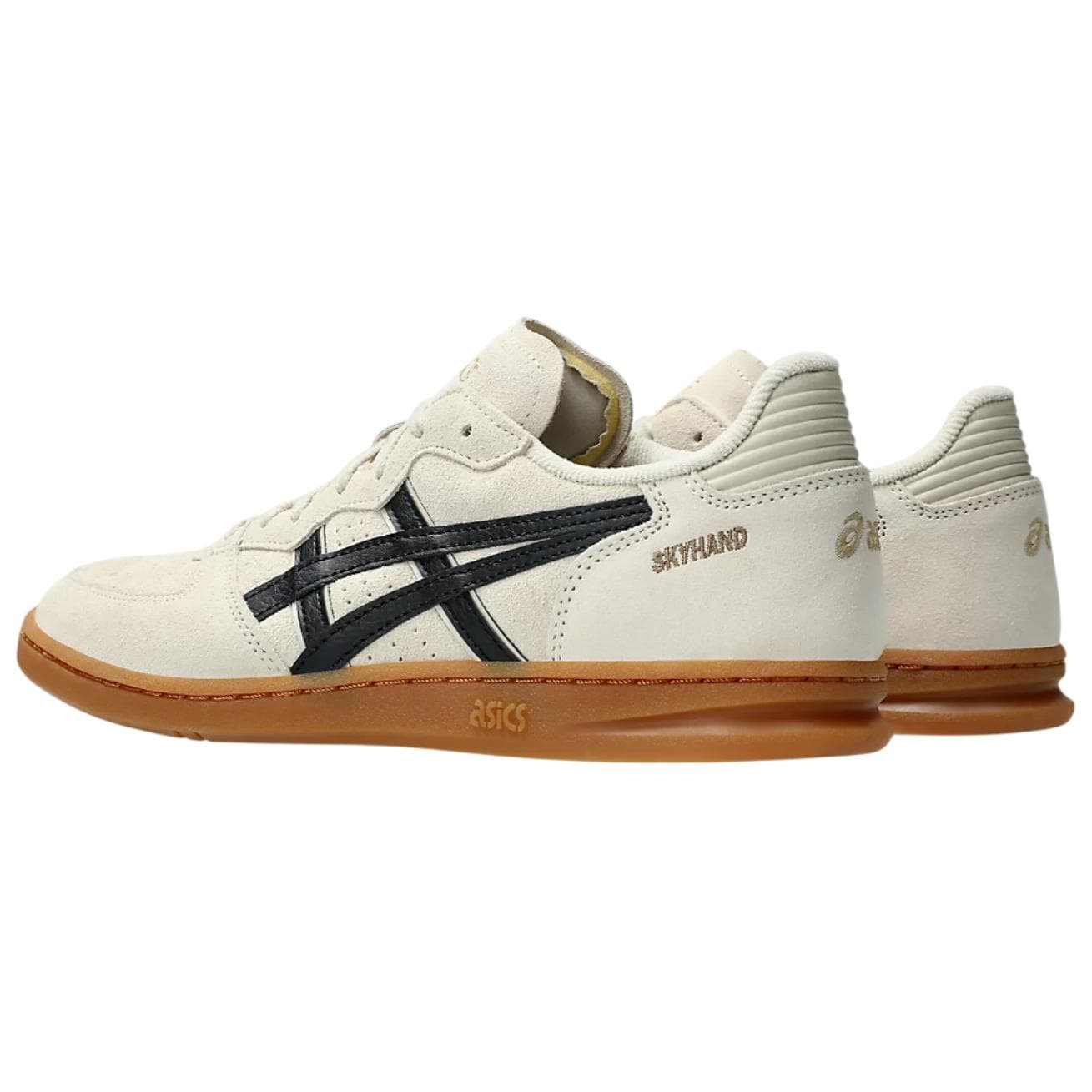 Кроссовки Asics SKYHAND OG Устойчивая к истиранию Низкая Скейтборд Обувь Унисекс Бежево-Черная - изображение 4