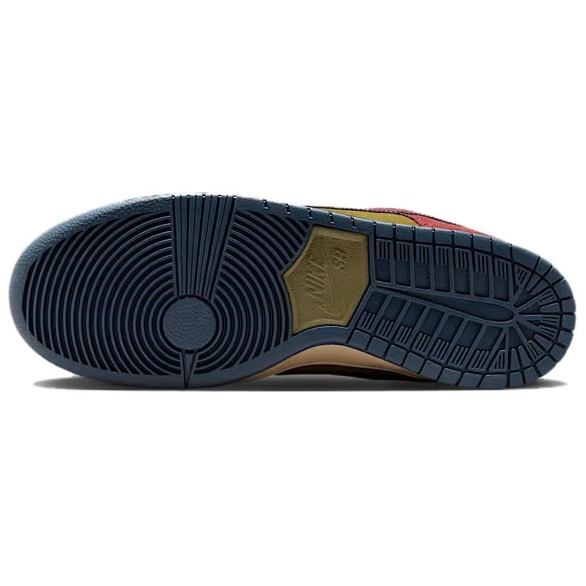Кроссовки Nike Dunk SB Кожа Низкие Кроссовки для Скейтбординга Унисекс Красный Бежевый - изображение 6