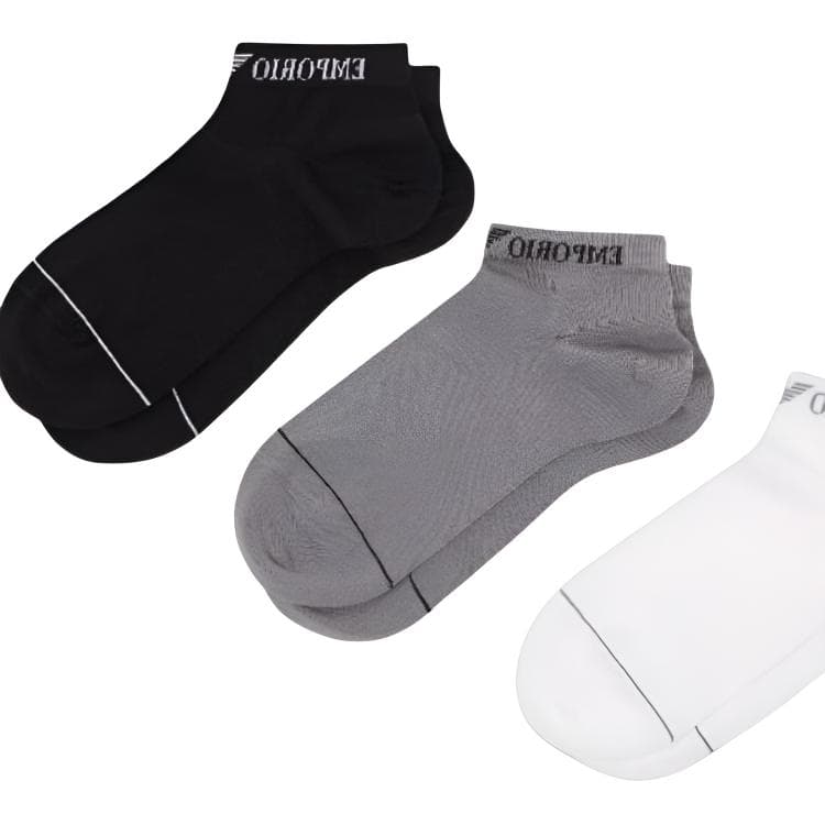 EMPORIO ARMANI Носки низкие Мужские упаковка из 3 пар - изображение 2
