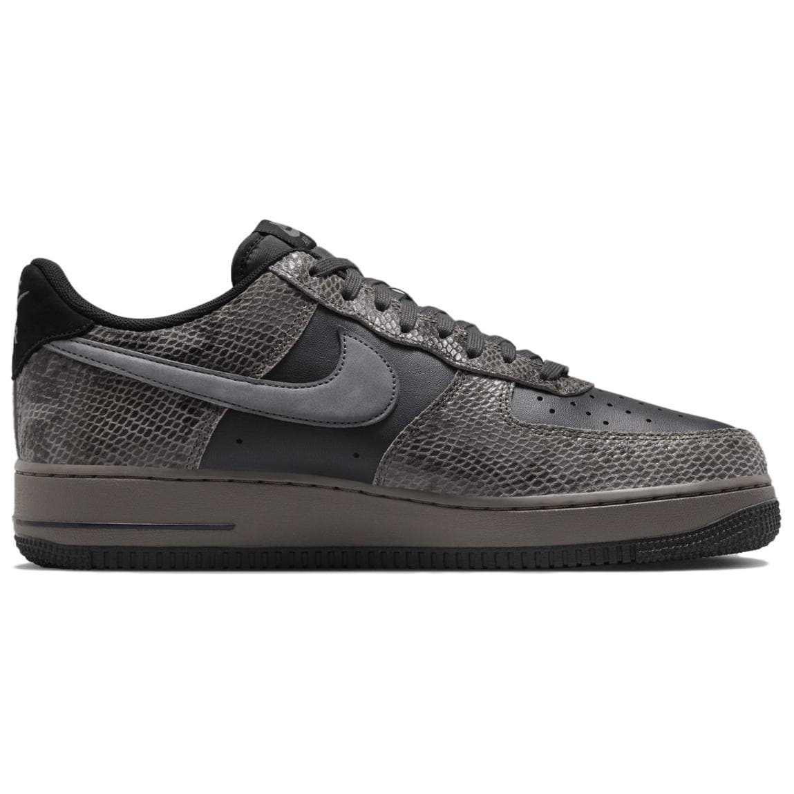 Кроссовки Nike Air Force 1 Slip-Resistant Abrasion-Resistant Low-Top Скейтборд Кроссовки Мужские Черные Серые - изображение 2